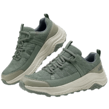 斯凯奇（Skechers）2025年春夏男士绑带户外徒步鞋耐磨日常百搭 炭灰色/CHAR 41领券凑单226.82元