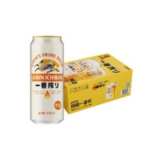 KIRIN 麒麟 一番榨啤酒500ml*24瓶102元+400淘金币（需领券）