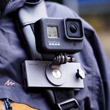 MAXCAM 适用于dji大疆OSMO灵眸ACTION4 3 2运动相机gopro12110铝合金背包夹固定座单肩双肩书包夹背带配件138元