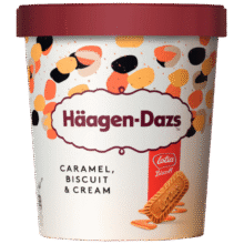 哈根达斯（Haagen-Dazs）经典焦糖饼干碎口味大桶冰淇淋473ml 家庭装165元（合41.25元/件）