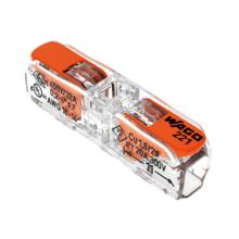 万可 WAGO 221-2411 20只WAGO接线端子直通式导线连接器并线连接软硬线通