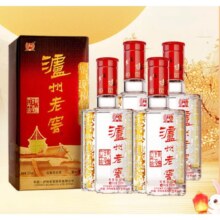泸州老窖 六年窖头曲 事事如意礼盒 52度 白酒 500mL 4瓶270元（需领券）