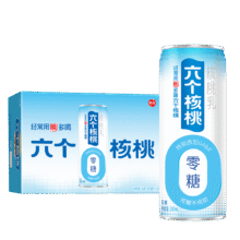 PLUS会员、首单礼金：养元六个核桃 无糖型核桃乳植物蛋白饮料 240ml*24罐 整箱装 *2件124.42元（合62.21元/件，需凑单）