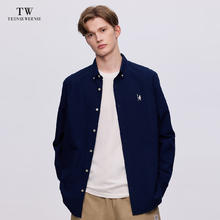 TEENIE WEENIE Men小熊男装休闲简约衬衫男士翻领长袖外套140元