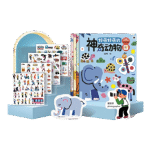PIYO PEN点读版】超萌魔力果冻贴纸书全4册3-6岁儿童益智互动贴纸安静书 超萌魔力果冻贴纸书：全4册49.9元 (每满200减30,券后省10)