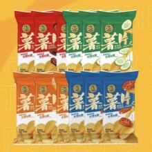徐福记 多口味薯片 约90g*5件14.95元包邮（需领券，合2.99元/件）