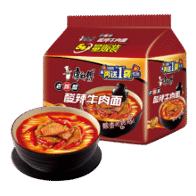 康师傅 经典系列 方便面 袋装 老陈醋酸辣 5袋6.94元