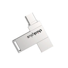 thinkplus 联想64G金属U盘 USB3.2&Type-C双接口大容量手机电脑两用u盘商务办公优盘 MU90系列 64GB29.9元
