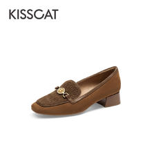 KISSCAT 接吻猫 女士通勤乐福鞋 KA54522-10券后449元