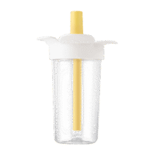 乐扣乐扣（LOCK&LOCK）儿童吸管水杯tritan材质学生户外便携手拎果汁奶茶杯子520ml白色49元 (送赠品)