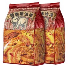 青岛产 猪油渣 大片不碎2袋*1件3.55元+0.45元金币（88ViP全能卡后1.55元）