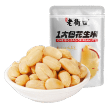 老街口 香辣味花生米500g 袋装脱油花生下酒菜休闲小吃 每日坚果零食9.9元(需换购)