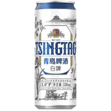 京东PLUS：TSINGTAO 青岛啤酒 德式小麦白啤酒 330mL*24罐85.36元（需买2件，需用券）
