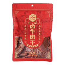 临期:太丰 卤牛肉干90g 辣味整片原切9.9元