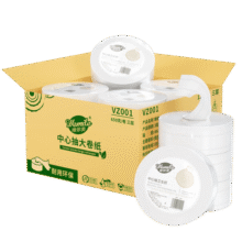 唯依美 中心抽有芯大卷纸3层650克*12卷商场酒店大盘纸卫生纸VZ001104.9元 (券后省2)