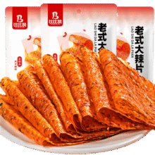 比比赞（BIBIZAN）老式大辣片420g 怀旧休闲解馋零食品素食小吃豆干辣条儿时豆皮16.9元 (每满16减3,月销1000+)