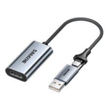 山泽 视频采集卡Switch直播采集器4K高清HDMI录制盒PS5采集Type-C+USB双头接口 HDMI视频采集卡 双口采集CJ15AC56.8元 (券后省1)
