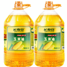 长寿花 非转基因 压榨一级玉米油 5L*2桶￥119.90 5.5折