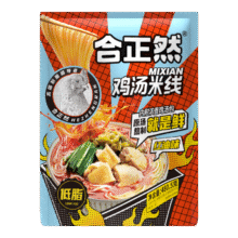 首购：合正然 鸡汤米线 480.5g*1袋4.85元包邮（需试用）