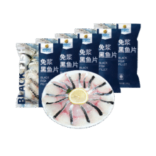 再降价、百亿补贴：中润鱼 广东免浆黑鱼片 250g*5袋25.9元