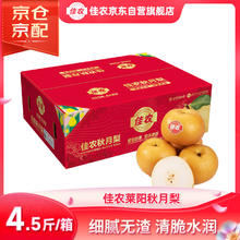 佳农 莱阳秋月梨 正宗大果 净重4.5斤 6-9粒装29.9元