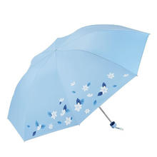 天堂伞 防晒防紫外线三折遮阳伞晴雨两用伞19.9元