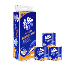 Vinda/维达 蓝色经典140g 有芯卷纸 4层 10卷14.85元