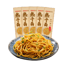 蔡林记 中华老字号 地道武汉风味热干面5包热干面标配+酸豆角750g早餐 +凑单11.51元（plus包邮）