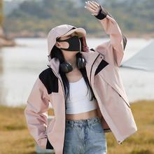浪莎 羽绒服冲锋衣女三合一保暖外套户外防风防寒券后109元