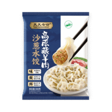 天天念叨 羊肉沙葱水饺300g、16只9.41元包邮（需试用）