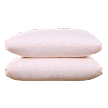安睡宝（SOMERELLE）枕头睡眠枕护颈枕卷冲技术高弹枕芯颈椎枕家用酒店枕单人学生宿舍 高弹磨绒立体枕-低枕1只/粉黛玉23元 (券后省200)