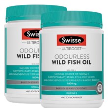 88VIP：Swisse 斯维诗 深海DHA鱼油软胶囊 1000mg*400粒*2172.4元包邮+2000淘金币（需领券）