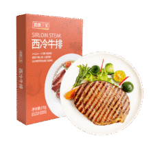 如意三宝 ruyisanbao 西冷牛排 整切调理牛肉 冷冻单片装170g*1件19.9元