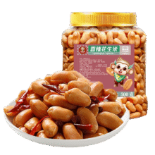 米勒 猴香辣花生米 500g 罐装7元