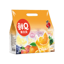 蜡笔小新 可吸果冻 750g  葡萄黄桃口味 吸吸果冻 15%果汁【零食广场】6.9元