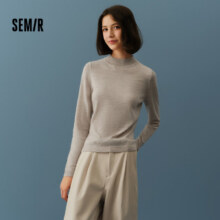 森马（Semir）森马美利奴纯色羊毛衫女24冬新款半高领打底衫可机洗10972410700149.5元