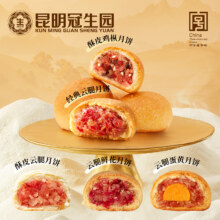 昆明冠生园 梅花牌 云腿月饼 5口味组合 任选10件19.04元（合1.90元/件）
