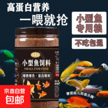 小型鱼饲料小鱼食鱼食小颗粒微粒专用斗鱼热带观赏鱼凤尾孔雀鱼粮 0.3mm上浮高蛋白不浑水丨适合2-4厘米鱼体 20克/袋装【不够吃】 上浮颗粒丨不浑水丨不喷油丨增体丨増艳0.01元（需领券）