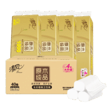 Breeze/清风 马蹄莲100g 无芯卷纸 3层 40卷26.91元