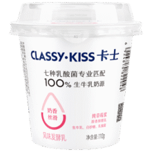 卡士（CLASSY.KISS）110g*6杯草莓味酸奶 低温酸奶 风味发酵乳132元（需领券，合16.5元/件）