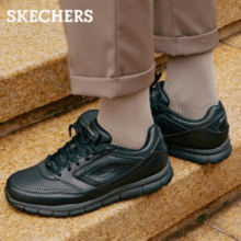 休闲大方！Skechers 斯凯奇 77156 男士软底耐磨休闲商务鞋￥129.00 5.0折 比上一次爆料降低 ￥56.65
