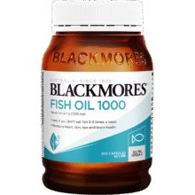 澳佳宝Blackmores 天然深海鱼油高含量Omega-3dha 原味鱼油200粒70元
