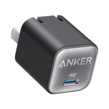 ANKER安克30W安心充【热销100W+】PD快充氮化镓充电器适用iPhone苹果1716华为安卓充电头套装插脚可折叠 幻影黑-30W氮化镓-低温快6倍64.9元 (送赠品,券后省5)
