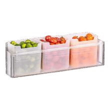 冰箱侧门收纳盒  冰箱侧面食品盒耐低温+环保材质 1个装【加厚款】多功能0.01元（需领券）