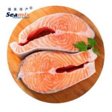 禧美海产 智利冷冻三文鱼排400g（银鲑鱼排）原切段 2-3块装 2件