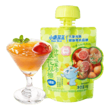 小鹿蓝蓝果汁果冻80%真果汁可吸果冻袋装多口味组合儿童宝宝零食 果力全开可吸果冻【金银花双柚】合1.63元/件）