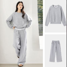 对白 女式套头圆领卫衣 S-XL
