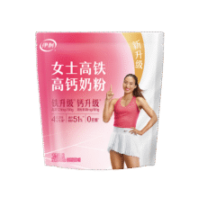 伊利 女士高铁高钙奶粉 400g36.98元（合18.49元/件）