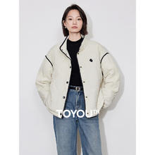 TOYOUTH 初语 女士灯芯绒立领棉服 2024年新款券后185元