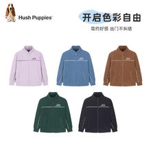 Hush Puppies 暇步士 男女大童秋季舒适摇粒绒线条感外套
